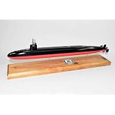 Squadron Nostalgia LLC USS Maryland SSBN-738 Submarine Model,Navy,Scale Model,Mahogany,20 inch,Ohio Class
