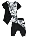 LaLaMa Kids Clothes Spots Harem Pants Casual Boys Outfits Sets Top T-Shirt 4-5Y