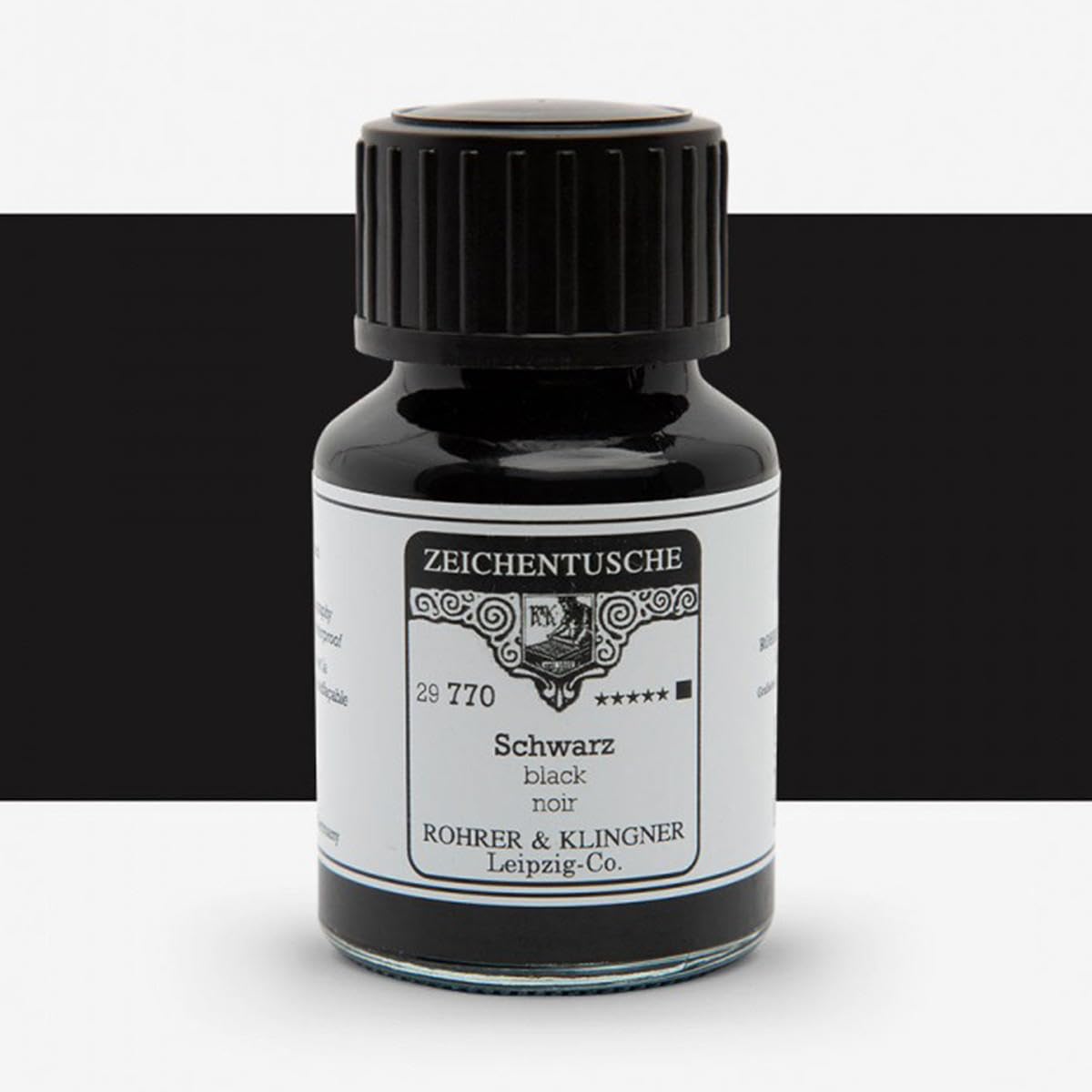 Rohrer & Klingner 50 ml Bottle Calligraphy Ink | Black / Schwarz