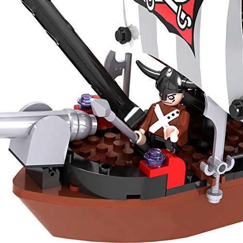 COGO Piratenschiff Bausteine Piratenschiff Spielzeug Bauspielzeug für Piraten Geschenk für Jungen und Mädchen… – Bild 6
