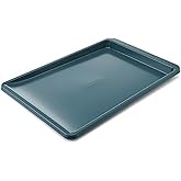 KitchenAid Nonstick Swiss Engineered Aluminized Steel Cookie Slider, Dishwasher Safe, Agave, 10x15 Inch