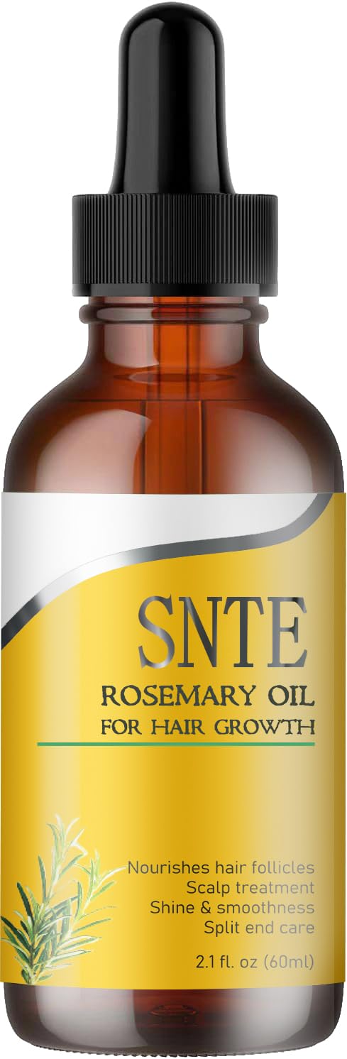 Rosemary Oil for Hair Growth, Non-greasy Nourishing Scalp Oil - Strengthen Roots, Prevent Hair Loss & Split Ends for All Hair Types, 60ml