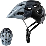 Exclusky Mountain Bike Helmet MTB Adult Lightweight 56-61cm Black Gray view 2