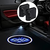 Bat Door Light, 2pcs Universal Wireless LED Car Door Welcome Light Courtesy Welcome Led Projector Logo Batman Lamp Battery Operated with Magnet Sensor