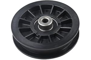 Flat Idler Pulley Replacement for Toro For Exmark Mower Parts, 3/8" Bore 4" OD Heavy Duty METALs Pulley Fits 48 Inch Deck Law