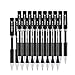 20 Pack Upgraded Black Gel Pens Gel Ink Ballpoint Pens Fine Point Pens Retractable Roller Ball Smooth Writing Pens for Office Home Work, 0.5mm Fine Tip Pen, Comfort Grip, Grate Back to School Gift