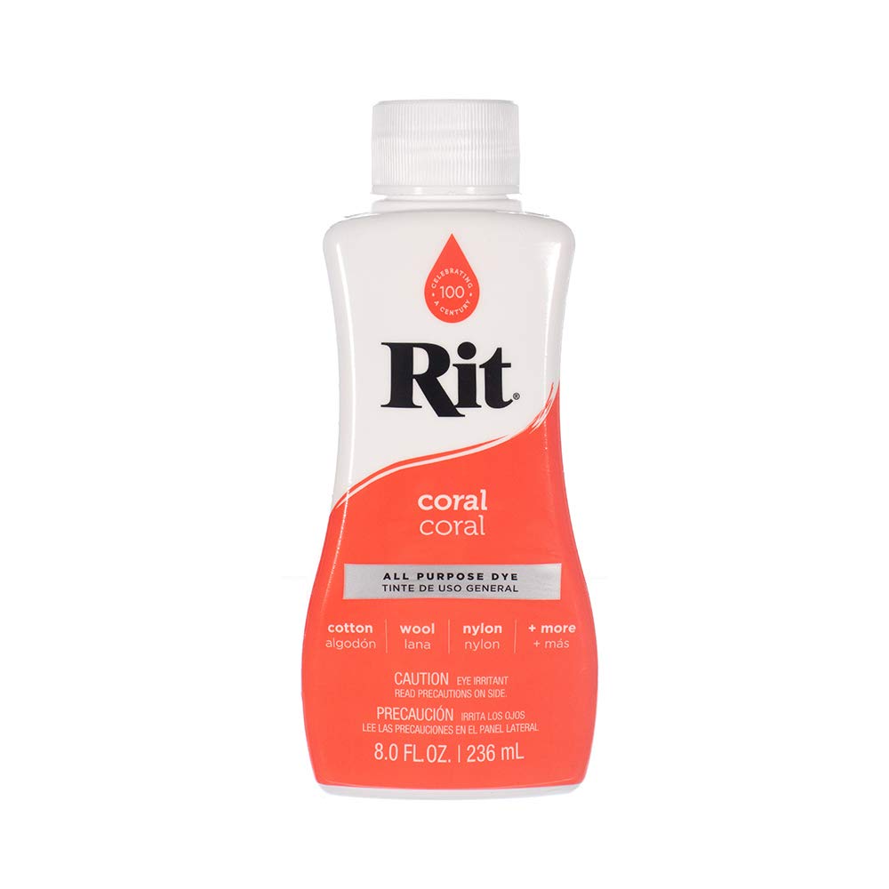 Craft County Rit Liquid Dye – Wide Selection of Colours – 236 ml Coral — image 1