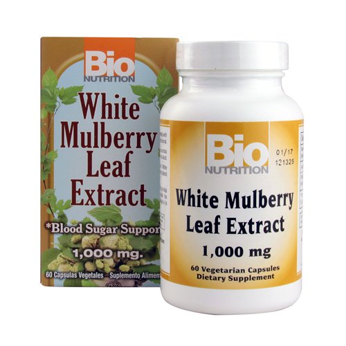 Bio Nutrition White Mulberry Leaf Extract, 1000 Mg, 60 Count Bio Nutrition White Mulberry Leaf Extract, 1000 Mg, 60 Count