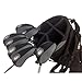 10pc Neoprene Golf Iron Club See Through Window Head Cover Protection Case Set (Black) - for Taylormade, Nike, Callaway, etc.