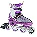 Crazy Skates Alpha Adjustable Inline Skates with Light Up Wheels - Available in Two Colors