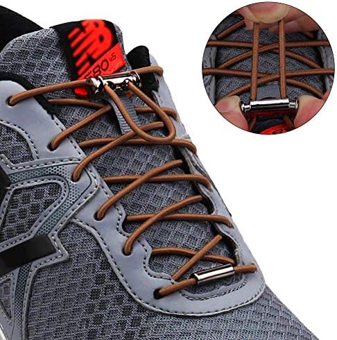 Aiboxin Upgrade Version No Tie Elastic Shoelaces, adjustable laces lock - One Size Fits All Adult and Kids Shoes