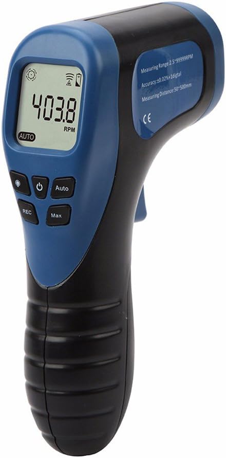 RGBS Non-Contact Digital LCD Handheld Laser Photo Tachometer RPM Tach Gun Motor Speed Meter Guage Tester Measuring Range 2.5-99999 - Image 3