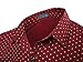 Neleus Men's Long Sleeve Button Down Shirts,022# Burgundy & Red,Medium