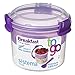 Sistema To Go Collection Breakfast Bowl Food Storage Container, 17.9 Ounce/ 2.2 Cup, Blue or Pink or Green Color