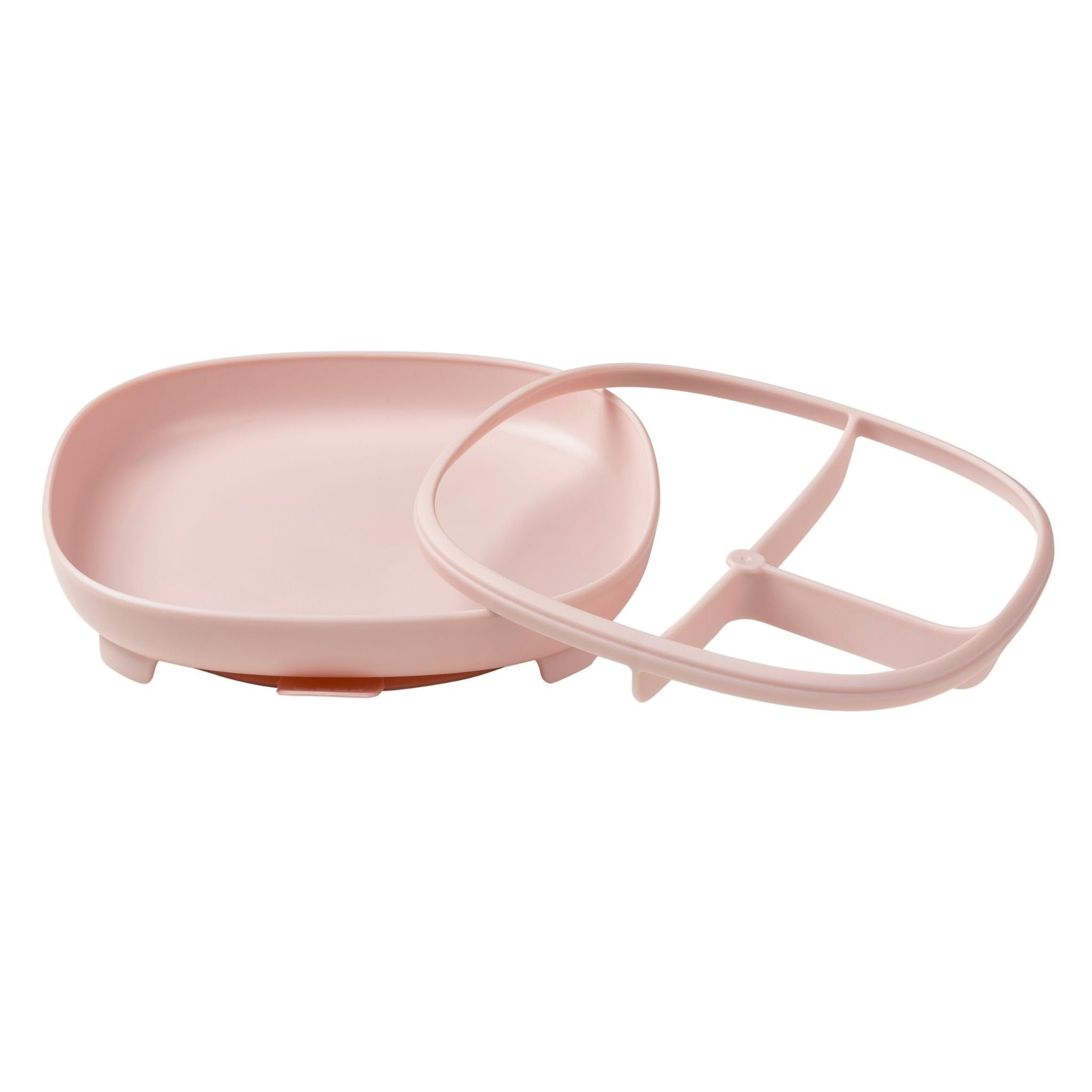 b.box 2 in 1 Suction Plate | Strong Suction Base | Removable Divider to Age up | Grows with Your Child | Curved Sides for Easy scooping | Dishwasher Safe | from 6m+