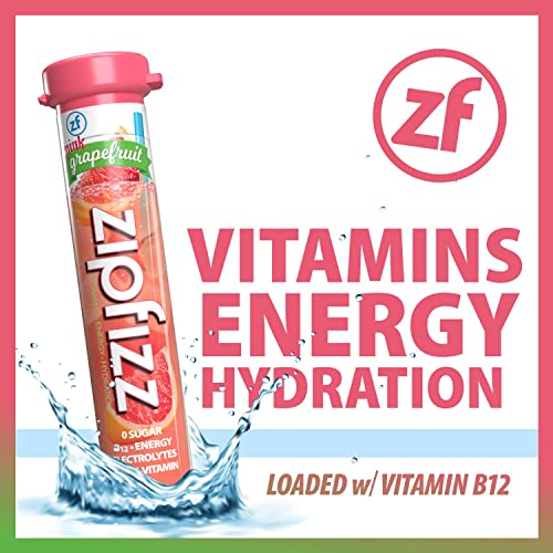 Zipfizz Energy Drink Mix, Electrolyte Hydration Powder with B12 and