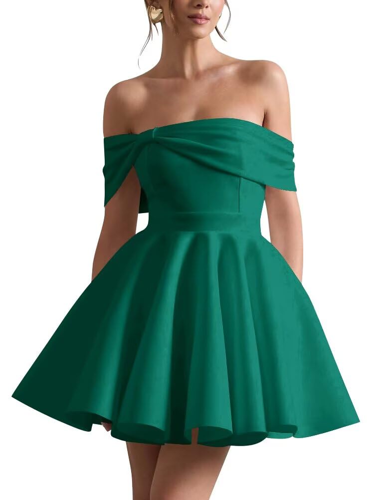 Satin Homecoming Dresses for Teens Plus Size Off