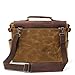 Mens Messenger Bag,Handmade Cross Body Bag Leather Laptop Briefcase Waxed Canvas Shoulder Bag with Detachable Strap,Computer Sctchel Bag Travel Work Bag for 14 inches Laptop