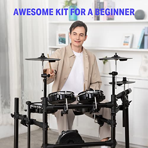 Electric Drum Set, Donner DED200 Electronic Drum Kit With 225 Sound