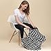 Nursing Cover Breastfeeding Cover carseat Canopy , AiKiddo Shopping Cart Stroller High Chair Covers, Multi-Use Infinity Shawl Fashion Scarf for Moms Infants Girls and Boys (Black)
