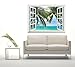 wall26 Removable Wall Sticker/Wall Mural - Beautiful Sunny Beach on a Tropical Island with Palm Trees | Creative Window View Home Decor/Wall Decor - 36
