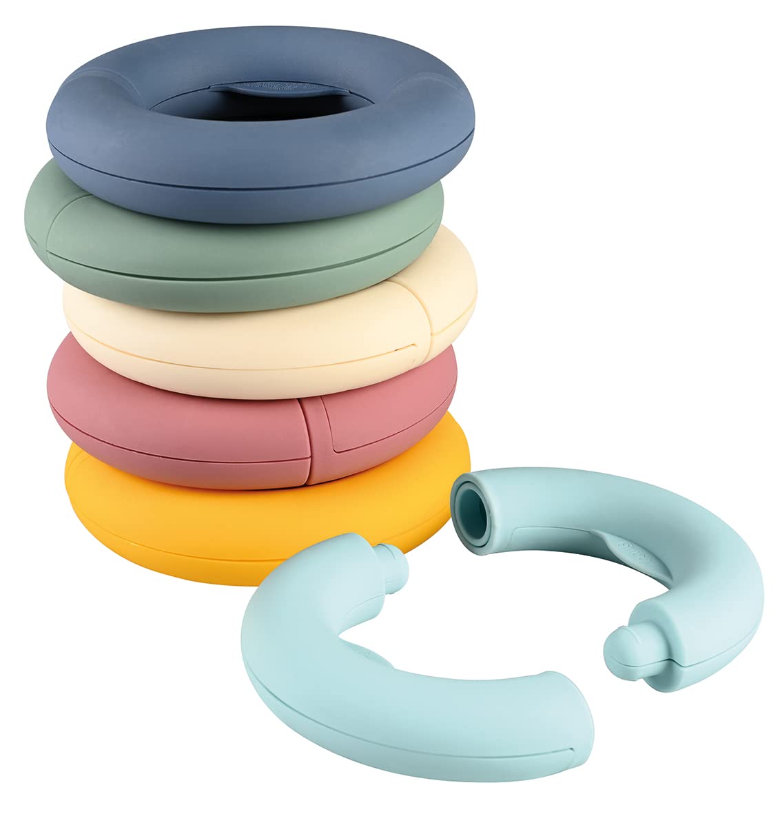 Smoby - Little Tubo - Early Learning Toy - Setting/Construction - 12 Pieces - From 12 Months - Made in France - 140307