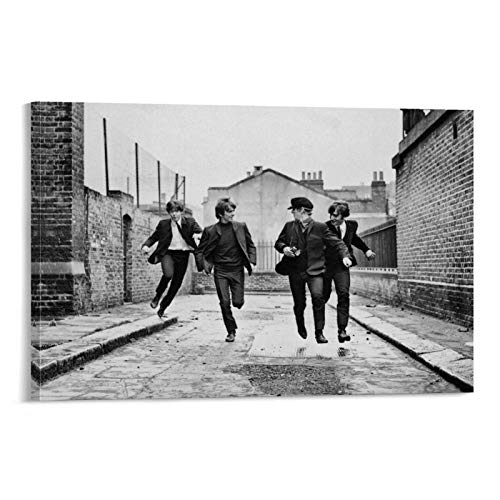 XYDQ Poster sur toile The Beatles en train de courir – Art mural – Impression moderne – Décoration de chambre de famille… - Les Beatles, Paul McCartney, John Lennon, RIngo Starr, George Harrison XYDQ Poster sur toile The Beatles en train de courir - Art mural - Impression moderne - Décoration de chambre de famille…