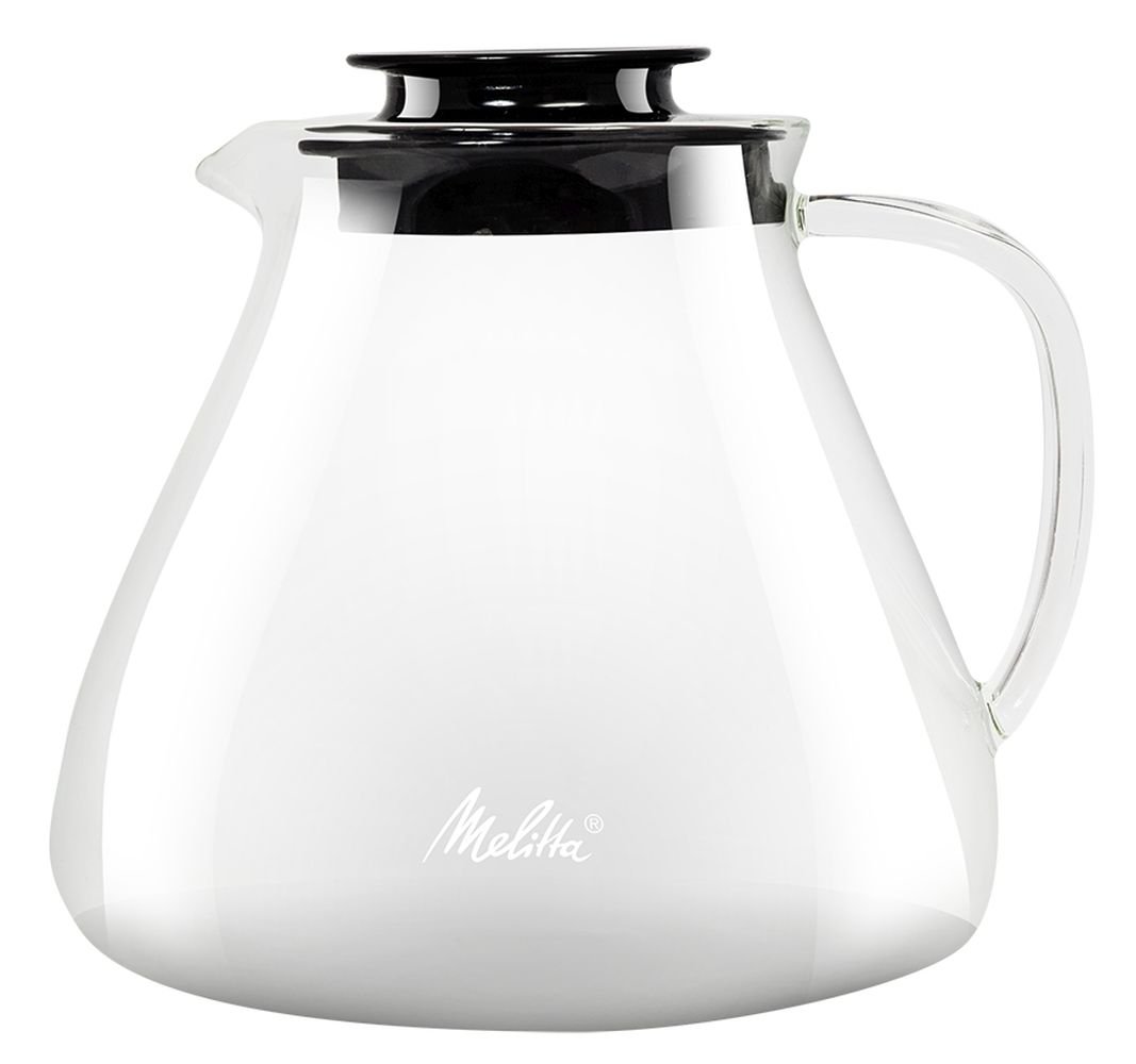 Melitta Glass Jug, 6761025, Coffee Jug for Manual Coffee Preparation, Used with Pour Over Filter Holder, Anti-Burn Handle, 1 L, Transparent, 6761025