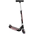 Hover-1 Lunar Kids Folding Kick Scooter with Color-Changing LED Light Up Wheels, Foot Brake, Adjustable Height Handle, and Light Weight Design