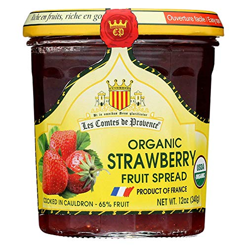 Strawberry Jam Spread USDA Organic Preserve 12 oz/ 340 gr Made in