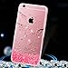 iPhone 8 Case,iPhone 7 Case,ikasus Cherry Blossom Handmade Glitter Bling Crystal Rhinestone Diamonds Soft Silicone Bumper Rubber TPU Case Clear Soft Floral Silicone Back Cover for iPhone 8/7