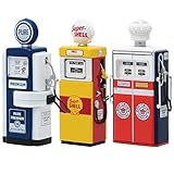 Vintage Gas Pump Series 3 Set of 3 Pumps 1/18 Diecast Models by Greenlight 14030 A B C