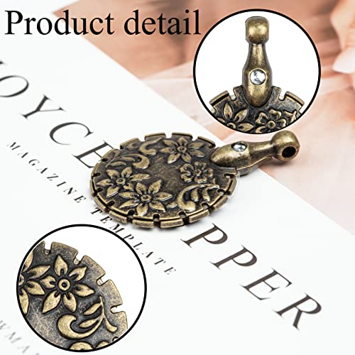 J.CARP 2Pcs Yarn Cutter Pendants, Bronze Metal Thread Cutter Pendant for DIY Sewing Tools