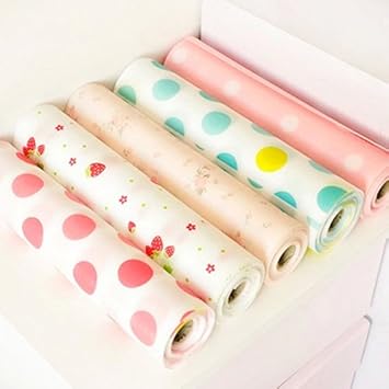 3 Meter Waterproof Polka Dots Paper Roll Shelf Drawer Liner Table