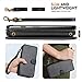 CORNMI iPhone Xs Max Wallet Case, 13 Card Holders Crossbody Wrist Strap Mirror Kickstand Detachable Purse Leather Folio Zipper Pocket Flip Protective Cover Black