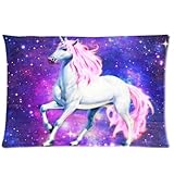 Nebula Galaxy Space Unicorn Pillowcase - Pillowcase with Zipper, Pillow Protector, Best Pillow Cover - Standard Size 20x30 inches, One-sided Print
