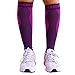 BLITZU Calf Compression Sleeve for Women and Men, Shin Splint Sleeves for Varicose Veins, Nursing, Pregnancy, Running, Footless Compression Socks Support for Calf Muscle Pain Relief Purple S-M