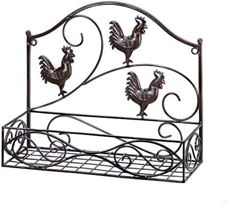 VERDUGO GIFT CO Three Roosters Wall Basket