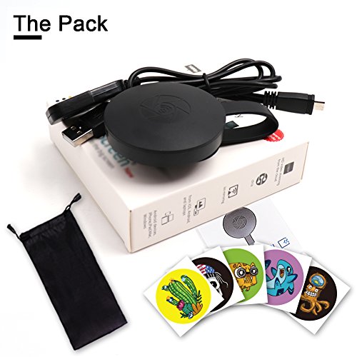 WiFi Display Dongle Wireless 1080P Mini Receiver Sharing HD Video from Projectors Cell Phones Tablet PC Support Airplay DLNA Miracast HDMI TV/Projector Stick - Thumbnail 7