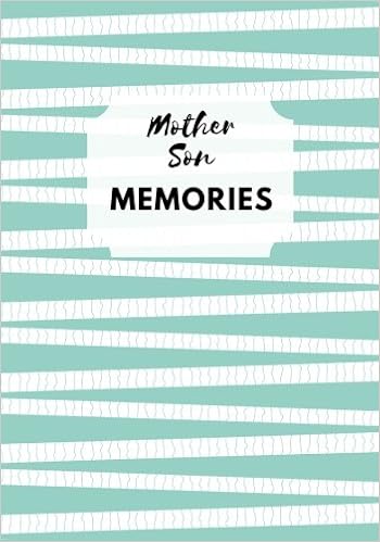 Mother Son Memories Striped Journal Keepsake To Fill In