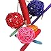 NNDA CO Colorful Pet Parrot Toy Bird Bell Ball For Parakeet Cockatiel Chew Fun Cage Toys,23x10cm/8.97x3.9