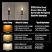 Mooncolour 4W LED Filament Candelabra Bulb,40-watt Equivalent,Warm White 2700K,Use in Chandeliers,Wall Sconces,and Pendant Lighting,4 Pack