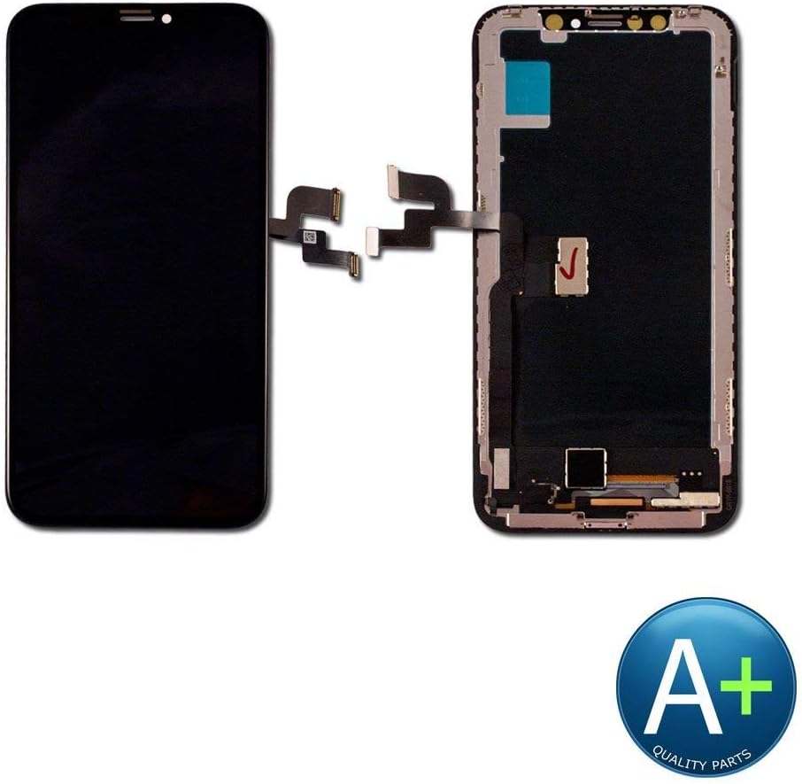 PassionTR for iPhone X 10 5.8 Inch LCD Screen Replacement Digitizer Full Assembly Display Frame Set (for IP X Black)