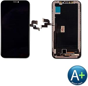 PassionTR for iPhone X 10 5.8 Inch LCD Screen Replacement Digitizer Full Assembly Display Frame Set (for IP X Black)