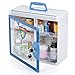 Glosen Locking Medicine Cabinet Wall Mounted and Portable Storage Container Big Capacity Green