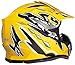 Typhoon Youth Kids Offroad Gear Combo Helmet Gloves Goggles DOT Motocross ATV Dirt Bike MX Motorcycle Yellow, Medium