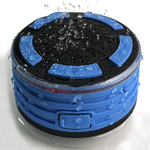 IPX7 New Model , Fully Waterproof Bluetooth Speaker V4.0 with HD sound , MP3 player, Built in FM radio , Speakerphone and LED mood light
