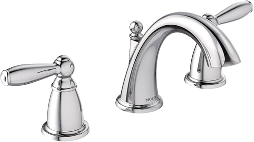 Moen T6620 Brantford Two Handle Low Arc Bathroom Faucet Without