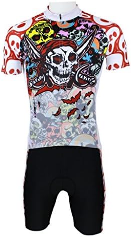 Paladinsport Men's Pirate Style Cycling Clothing And Shorts Set