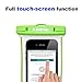WAPAG TPU Waterproof Dry Bag Pouch, Fluorescence Case for iPhone 7 6 Plus 6S 5SE, Samsung Galaxy s7 Edge, HTC 10 LG G5, Huawei P9, Water Snow Dirtproof for Surfing Diving Skiing Snowboard IPX8 (Green)